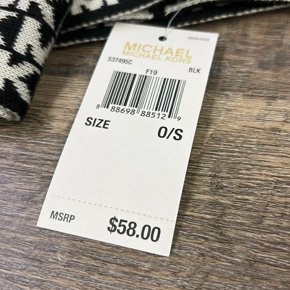 NWT Michael Kors Monogram Infinity Scarf